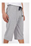 Men's Gray Knee Length Long Pocket Combed Cotton Shorts & Bermuda Capri Summer Cotton Slim Fit Printed