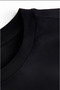 Gym Duck Design Back Printed Cotton Black Oversize t Shirt - 5
