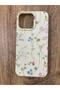 iPhone 14 Pro Max Vine/Flower Printed Inner Velvet Silicone Phone Case Cover