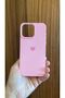iPhone 14 Pro Max Heart Printed Inside Velvet Silicone Phone Case Cover - 3