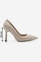 Women's Stiletto Pointed Toe Classic Heeled Shoes Zarte Beige - 3