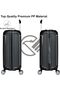 Premium quality Luggage Suitcase On Wheels For Unisex | 3 Years Warranty | GREY - 3