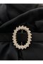 Crystal Stone Oval Belt Buckle Women's Evening Dress and Casual Dress Accessory - 5