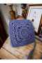 Small Shoulder Bag Knitted with Paper String - 7