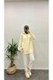40820 - Stylish Comfortable Half Neck Zipper Polyamide Women's Long Knitwear Sweater - 2