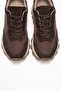 AMANDA Genuine Leather Brown Women's Sneakers - 2