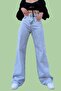 Light Blue Wide Leg Wide Leg Jeans - 2