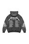 Metallica Tour 1985 Printed Oversize Unisex Washable Black Hoodie