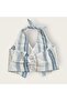 Halter Neck Striped Vest-Pants Set - 4