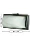 Platinum Mirror Metal Handle Chain Evening Dress Clutch Bag - 4