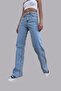 Light Blue Relaxed Fit Denim Palazzo Pants