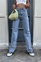 Light Blue Women's Wide Leg Jeans