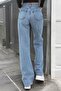 Ice Blue High Waist Palazzo Jeans - 3