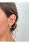 Zircon Stone Detailed Curved Earrings (Premium)