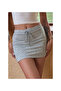 Women's Gray Sporty/Stylish Mini Skirt (with Inner Lining Shorts) - 4
