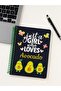 Just a Girl Who Loves Avocado Themed Spiral Checkered Notebook Suitable for Student and Office Use