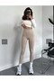 Shaping / Sculpting High-Waist Ribbed Brushed Inside Women's Leggings