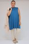 58501 Plus Size Hakim Collar Combed Cotton Underwear - Petrol - 4