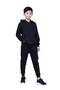 Kangarooth Hooded Sweatshirt Set with Pockets for Boys Without Print