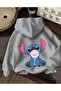 Hooded Sweatshirt with Character Print Detail and Fleece Inside