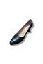 Women's Black Genuine Leather Goblet Heeled Stiletto - 7