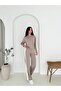 Modal Fabric Tracksuit Set White Striped Tracksuit Set