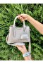 Women's Stone 3 Compartment Luxury Soft Leather Shopper Stylish Shoulder Bag Shoulder Bag - 6