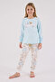 Girl's Pajama Set 2-15 Years Blue - 2