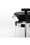 UPPHETTA Coffee/tea maker, glass/stainless steel, 0.4 l - 5