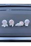 Cute Astronauts Car Interior Glove Box Figurine Accessory Glove Box Ornament 4 Pieces Gift for Lover - 3