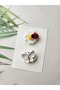 Daisy Set of 2 Newborn Baby Hair Clips Antiallergic Hairless Baby Hair Clips Handmade Baby Gift Set