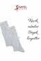 1 Pair of Girls' White Knee-Length Socks with Bow Ribbons - 5