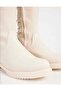 Bej Stone Stylish Women's Boots with Lace-Up Back and Zipper 200211 - 5