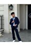 Boy's College Collar Zip-Up Fleece Cardigan - 2