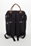 Mother Baby Care Backpack with Strap Attachment and Leather Detail - 6