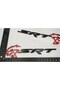 دودج تشالنجر تشارجر SRT هيلكات أسود مع شعار أحمر مطرز - 2