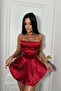 Silky Satin Back Detail Dress