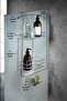 Durable 2-Tier Hanging Shower Shelf Soap Holder Shampoo Holder Showercabin Hanger Chrome - 4