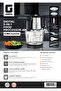 Digital 5-in-1 Food Processor- GMC42034/ 500 W, Includes Egg Separator and Beater