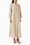 Stylish Beaded Embellished Abaya with Thin Tencel Voile Offers Elegance and Comfort