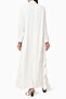 Capture Elegance with This Graceful Sequin Ruffle Abaya Two Piece Set - 3