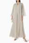 Magnificent Button Detail Abaya Set Triple Design Offers Comfortable Wear and Elegance - 2