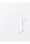 Xside Active White Crew Neck Printed Short Sleeve Women's Sports T-Shirt - 7