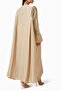 Minimalist Luxury Ruffle Sleeve 3 Piece Abaya Set Cotton Organza Captures Elegance - 3