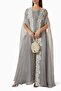 Look Stylish with This Chic Floral Embroidered Abaya Featuring a Comfortable Design for Practical Use - 2