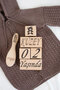 Personalized Wooden Mother-Baby Memory Cube and Natural Goat Hair Baby Comb - 4