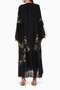 Stylish and Comfortable Design with Beaded Abaya and Shila Model on Chiffon - 3