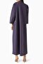Stylish Embroidered Crepe Abaya with a Matching Shemagh Closure Design - 3