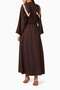 Stylish Waist Row Abaya Combines Modern and Traditional Styles - 3