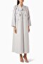Fashionable Beaded Abaya with Functional and Stylish Drape Structure